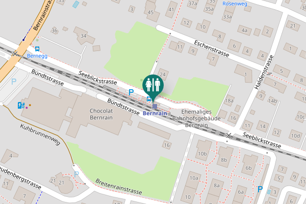 Map showing location of Seeblickstrasse 24 Toilet