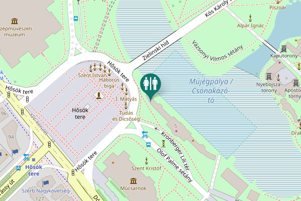 Map showing location of Olof Palme sétány 5 Toilet
