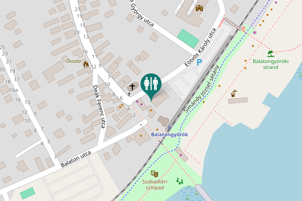 Map showing location of Kossuth Lajos utca 1 Toilet