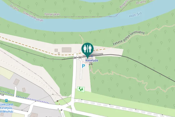 Map showing location of Fekete gólya tanösvény Toilet