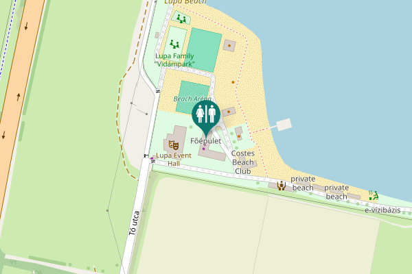 Map showing location of Tó utca 1 Toilet