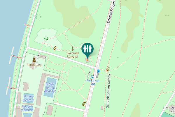 Map showing location of Schulek Frigyes sétány 3 Toilet