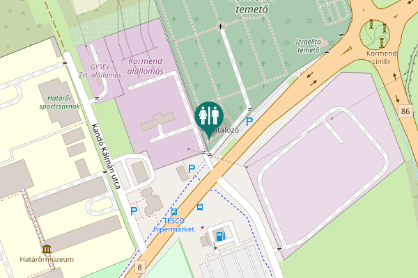 Map showing location of 8 Toilet