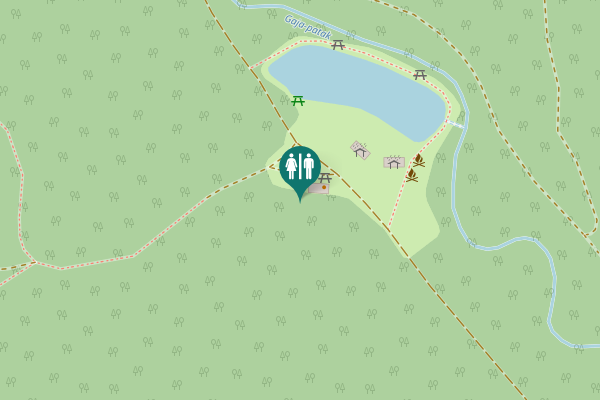 Map showing location of Szeles-árok Toilet