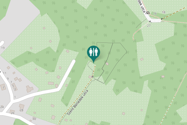Map showing location of Szent Benedek utca 7364/1 Toilet
