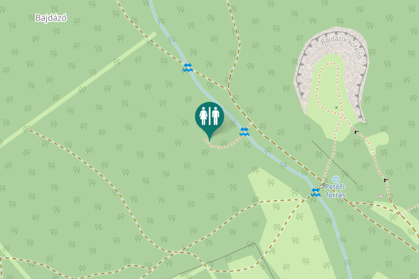 Map showing location of Bajdázói tanösvény Toilet