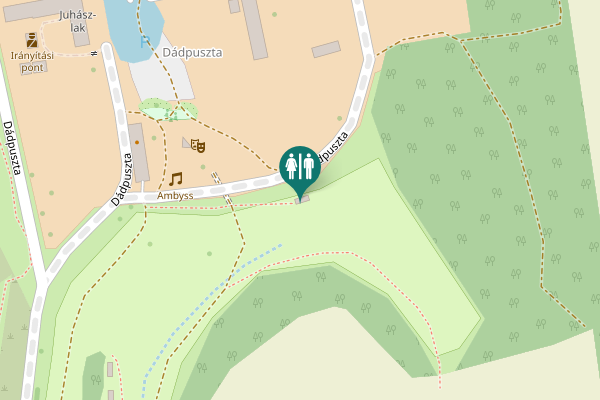 Map showing location of Dádpuszta Toilet