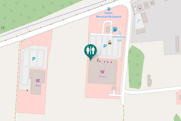 Map showing location of Harkányi út 55 Toilet