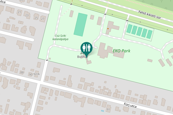 Map showing location of Fürj utca Toilet