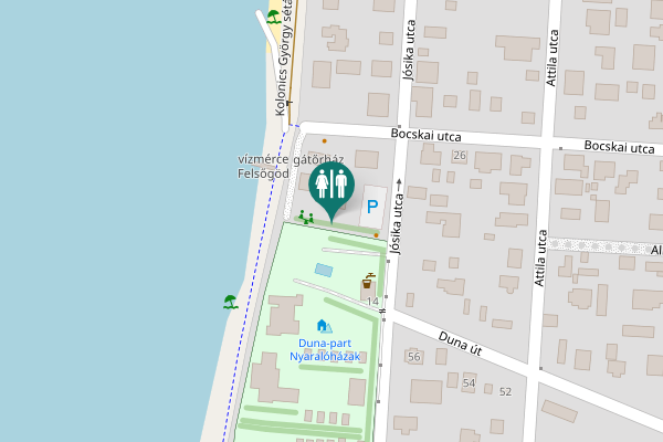 Map showing location of Jósika utca 16 Toilet