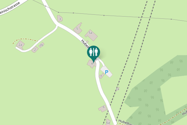 Map showing location of Hubelhausweg 4 Toilet