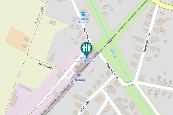 Map showing location of Állomás utca 5 Toilet