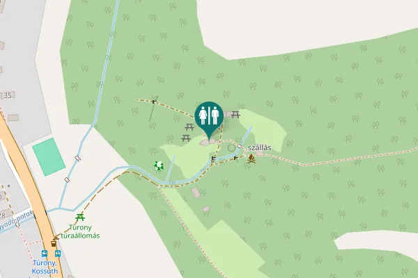 Map showing location of Rákóczi Ferenc utca Toilet