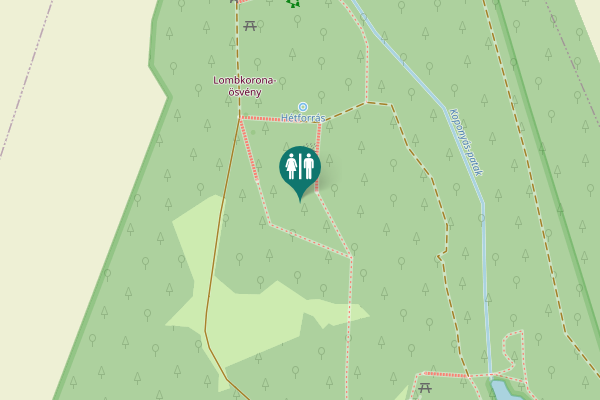 Map showing location of Bambusz-sétány Toilet