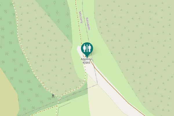 Map showing location of Bátaapáti Toilet