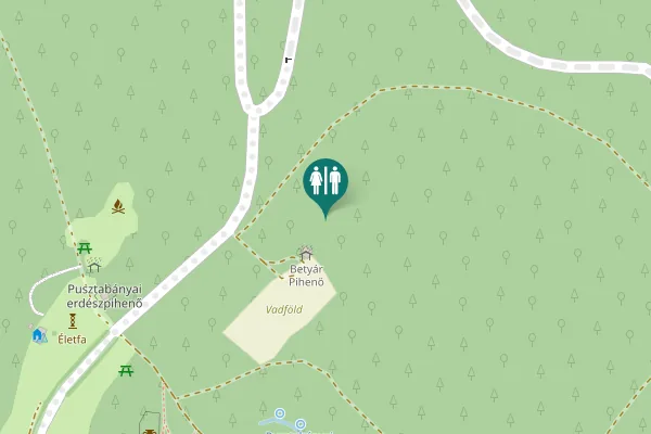Map showing location of Hosszúhetény Toilet