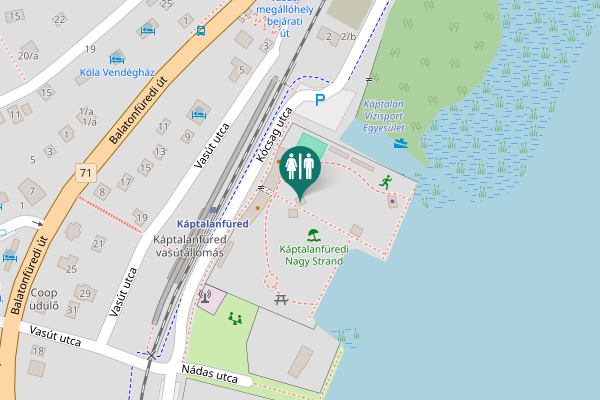 Map showing location of Sirály utca 2 Toilet