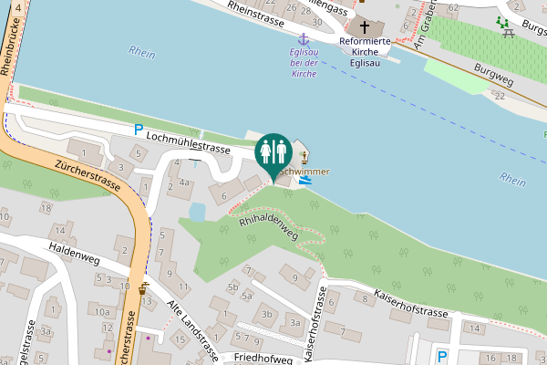 Map showing location of Rhihaldenweg 1 Toilet