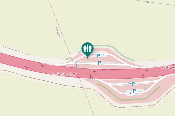Map showing location of M60 Toilet