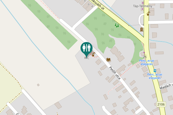 Map showing location of WC