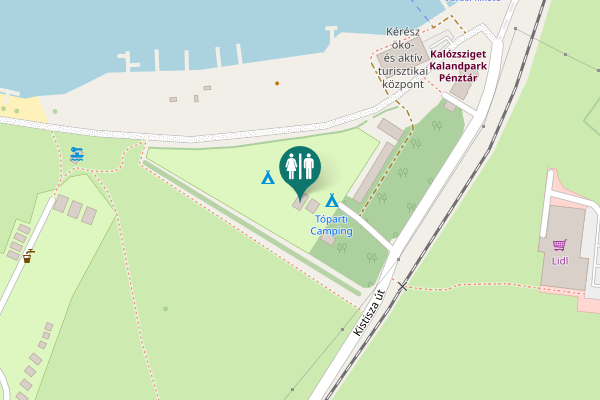 Map showing location of Camping vizesblokk