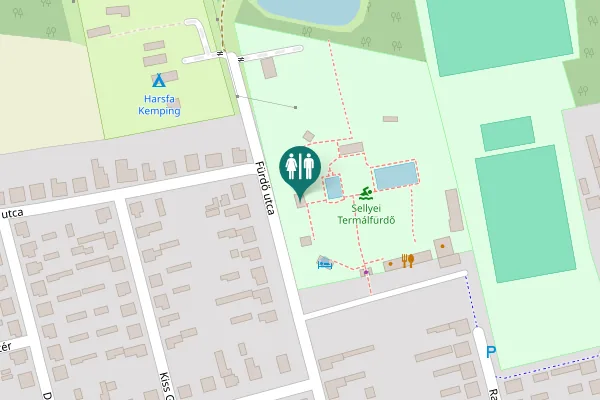 Map showing location of Fürdő utca 43 Toilet