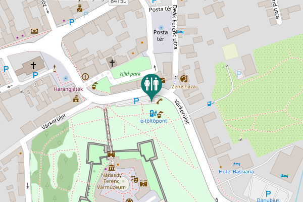Map showing location of Várkerület 33/c Toilet