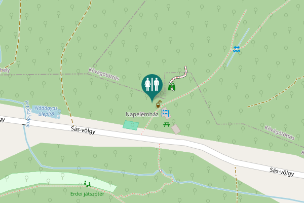 Map showing location of Lombkorona-sétány Toilet