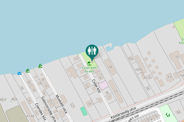 Map showing location of Csöpi köz 9 Toilet