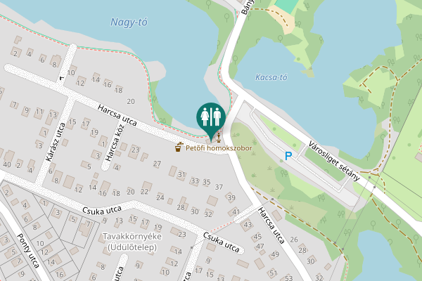 Map showing location of Harcsa utca 35 Toilet
