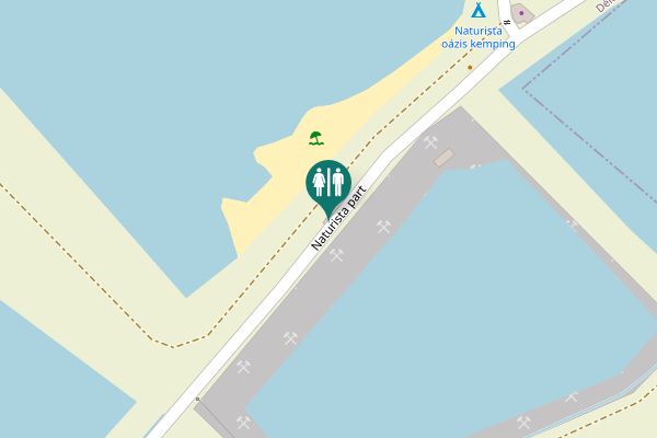 Map showing location of Naturista part Toilet