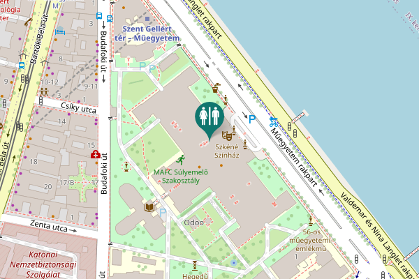 Map showing location of Műegyetem rakpart 3 Toilet