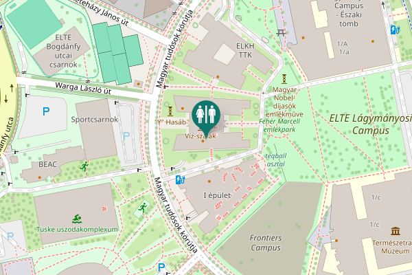 Map showing location of Magyar tudósok körútja 2 Toilet