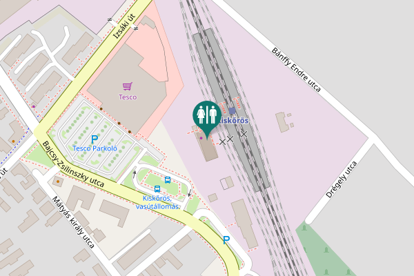 Map showing location of Kossuth Lajos út 61 Toilet