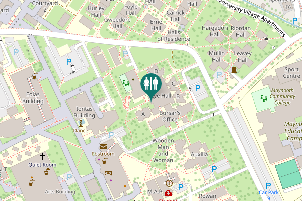 Map showing location of Public Toilet