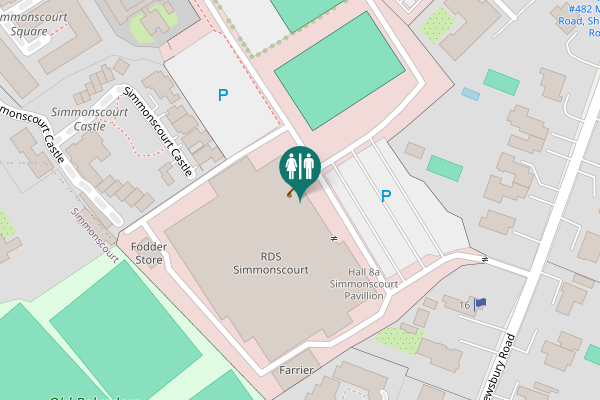 Map showing location of Shrewsbury Road Toilet