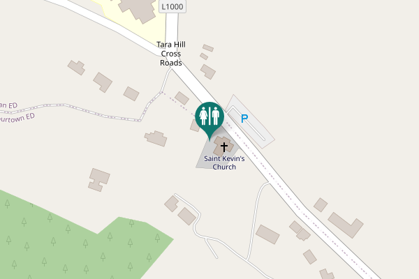 Map showing location of L1000 Toilet