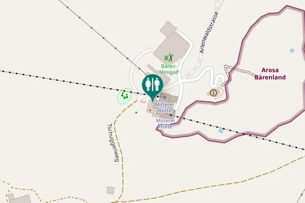 Map showing location of Weisshorn Mittelstation