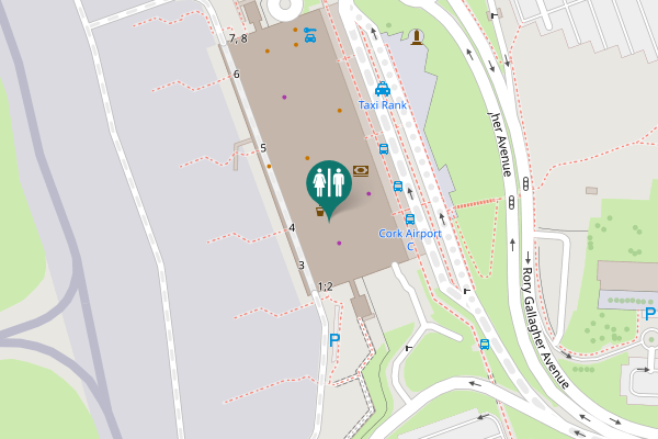 Map showing location of Cork Toilet