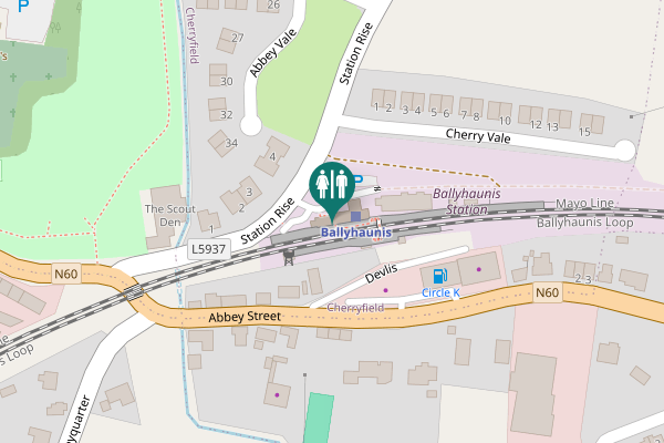 Map showing location of Station Rise 4 Toilet