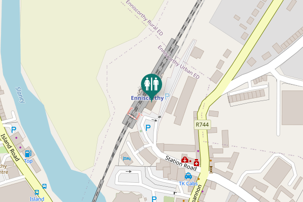 Map showing location of Railway Square Toilet