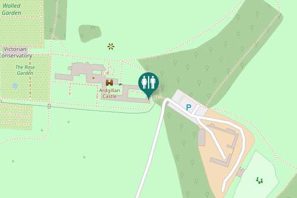 Map showing location of Lady's Stairs Toilet