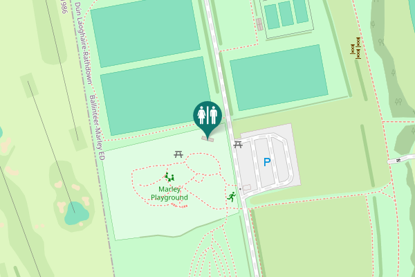Map showing location of College Road Toilet