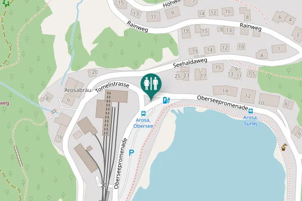 Map showing location of WC Anlage beim See