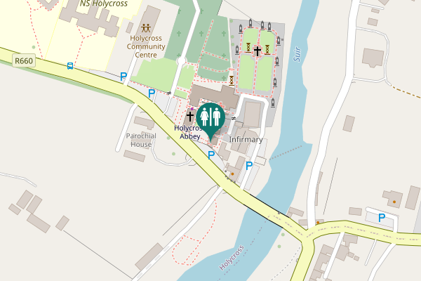 Map showing location of R660 Toilet