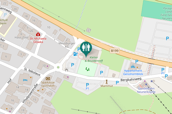 Map showing location of Vilsalpseestraße 1 Toilet