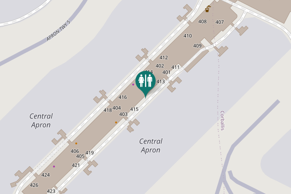 Map showing location of Fingal Toilet