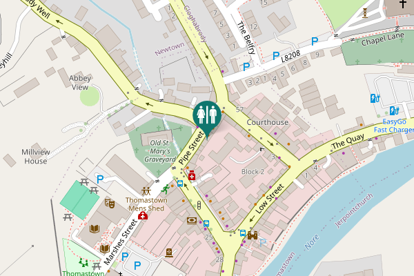 Map showing location of Pipe Street 3 Toilet