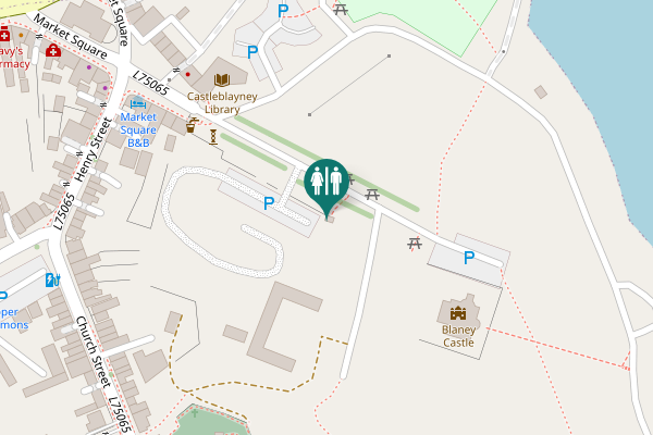 Map showing location of Castleblayney Toilet