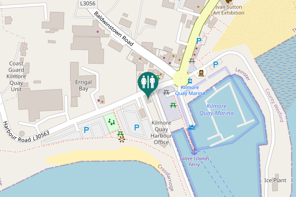 Map showing location of Harbour Road Toilet